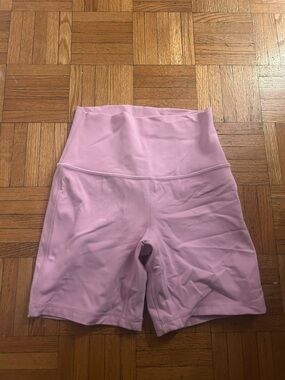lululemon athletica High-Rise Light Pink Bike Shorts